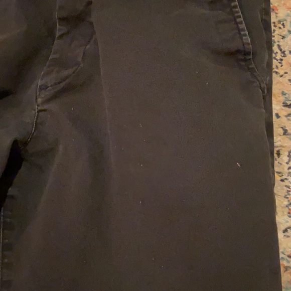 🛍 H&M Men’s 30x30 Work Pants Black Chinos w/ Bleach Spots & Splatters - Picture 4 of 8